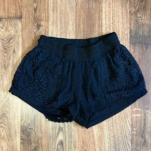 Rue 21 Black Lace Shorts
